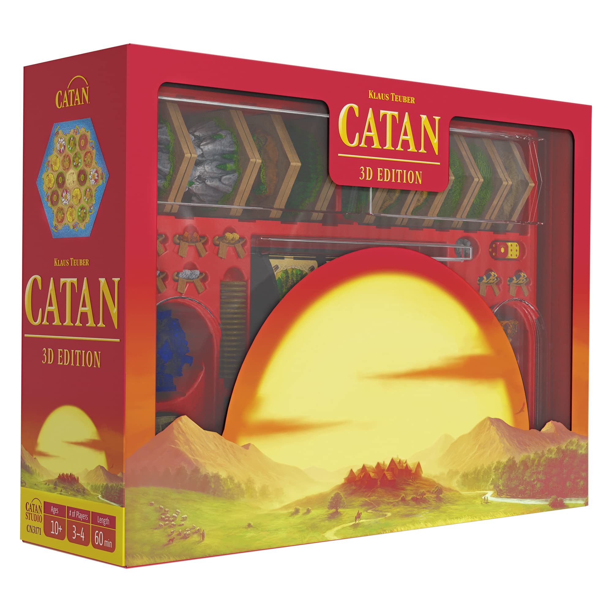 CATAN 3D Edition Board Game, a strategy and family game for ages 12+