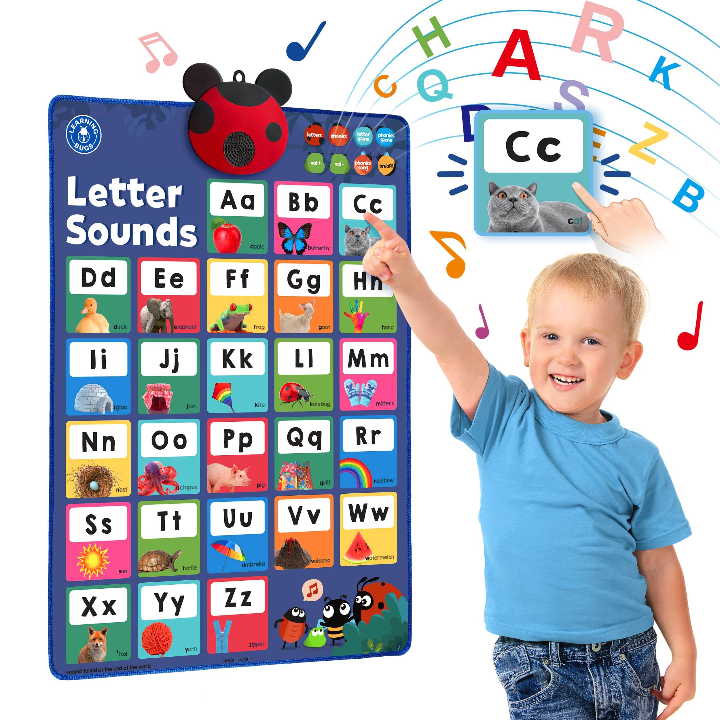 LEARNING BUGS Interactive Phonics Poster